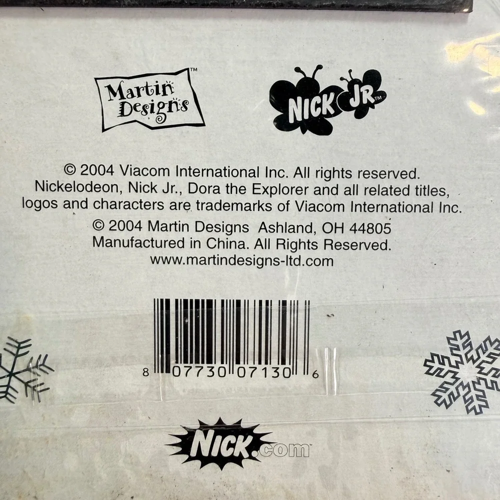 2- Nickelodeon Dora the Explorer Boots Holiday Magnetic Note Pads Y2K Nostalgia